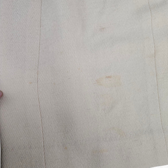 50s Vintage Bonwitt Teller Cream Wool Jackie O Cropped Blazer Skirt Suit Size 4 - Picture 15 of 16